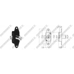 Serratura per mobile  da applicare MERONI-CAS 033823