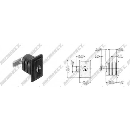 Serratura per mobile  0 MERONI-CAS 033827KA