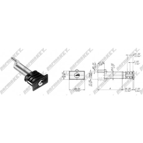 Serratura per mobile  0 MERONI-CAS 033828