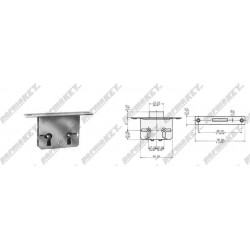 Serratura per mobile  da infilare MERONI-CAS 033857A