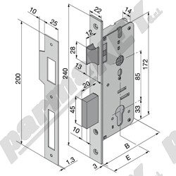 Serrature da infilare WELKA WE015-40