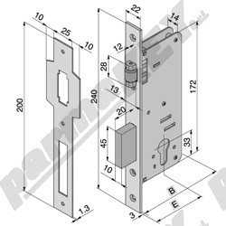 Serrature da infilare WELKA WE016-40