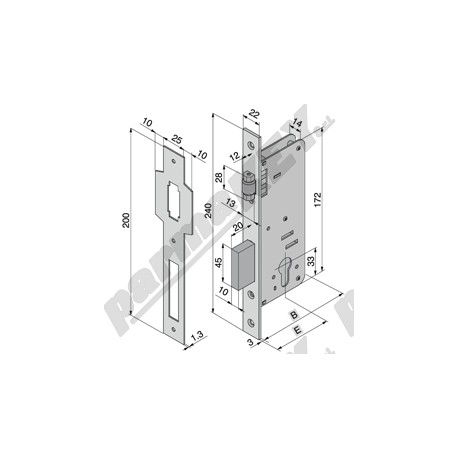 Serrature da infilare WELKA WE016-40