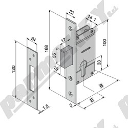 Serrature da infilare WELKA WE020-25