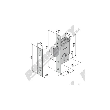 Serrature da infilare WELKA WE020-25