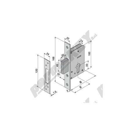 Serrature da infilare WELKA WE020-40