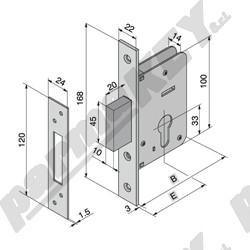 Serrature da infilare WELKA WE020-50