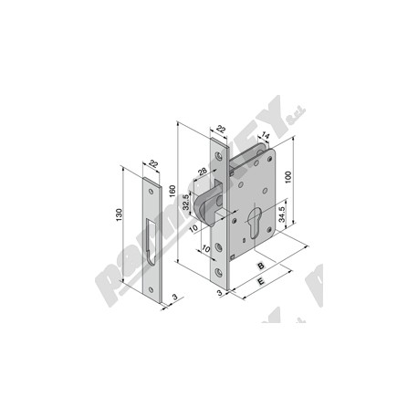 Serrature da infilare WELKA WE025-40