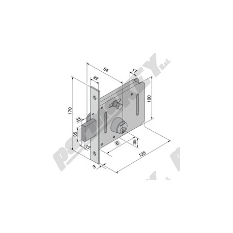 Serrature da infilare WELKA WE053-50