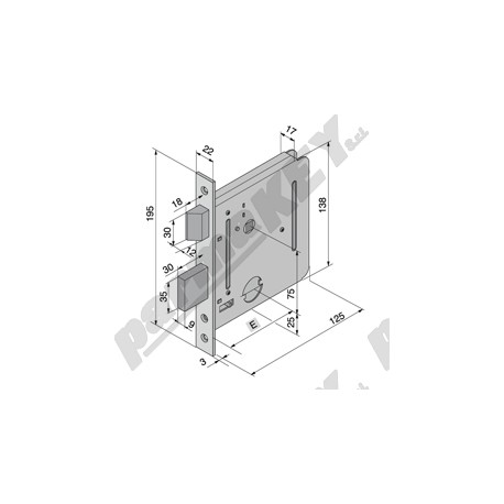 Serrature da infilare WELKA WE054-50