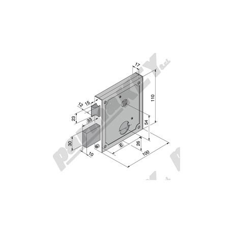 Serrature da applicare WELKA WE055-55