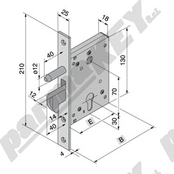 Serrature da infilare WELKA WE057-50