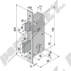 Serrature da infilare WELKA WE061-30