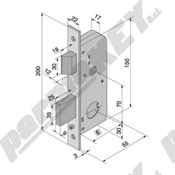 Serrature da infilare WELKA WE067-3040