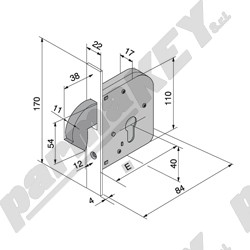 Serrature da infilare WELKA WE068-50