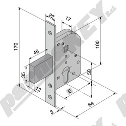 Serrature da infilare WELKA WE069-30