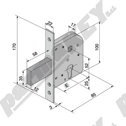 Serrature da infilare WELKA WE070-50