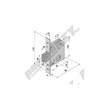 Serrature da infilare WELKA WE071-45