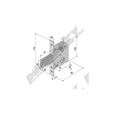 Serrature da infilare WELKA WE073-45