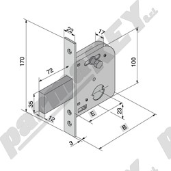 Serrature da infilare WELKA WE073-4540