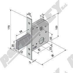 Serrature da infilare WELKA WE075-45