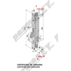 Serrature da infilare WELKA WE080-2501