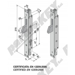 Serrature da infilare WELKA WE085-1901