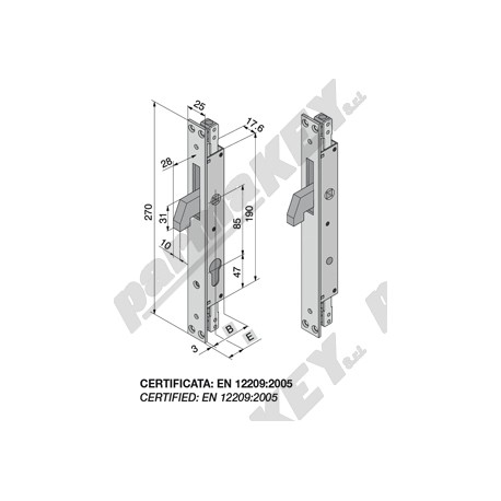 Serrature da infilare WELKA WE087-1901