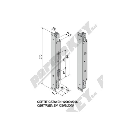 Serrature da infilare WELKA WE088-1901