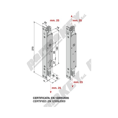 Serrature da infilare WELKA WE088-2501