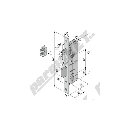 Serrature da infilare WELKA WE101-2501