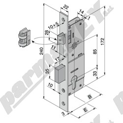 Serrature da infilare WELKA WE101-3001