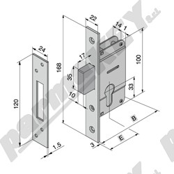 Serrature da infilare WELKA WE109-2501