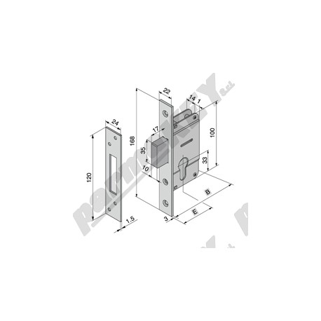 Serrature da infilare WELKA WE109-2501