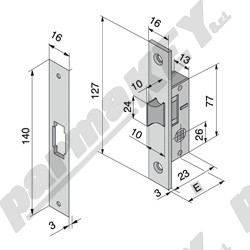 Serrature da infilare WELKA WE113-1501