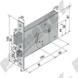 Serrature da infilare WELKA WE120-5001