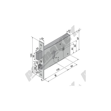 Serrature da infilare WELKA WE120-5001