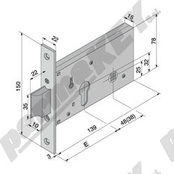 Serrature da infilare WELKA WE121-5002