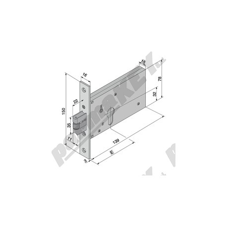 Serrature da infilare WELKA WE122-5001