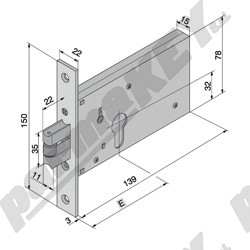 Serrature da infilare WELKA WE122-5002