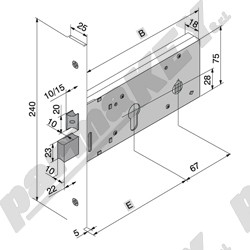 Serrature da infilare WELKA WE127-8015