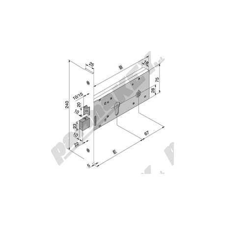 Serrature da infilare WELKA WE127-8015