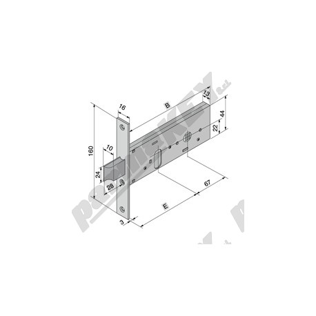 Serrature da infilare WELKA WE130-6001