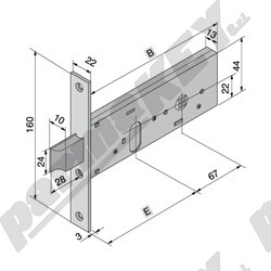 Serrature da infilare WELKA WE130-6002