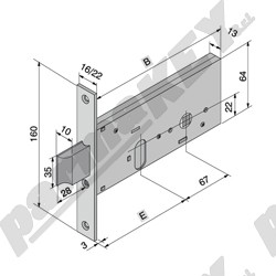 Serrature da infilare WELKA WE133-6001