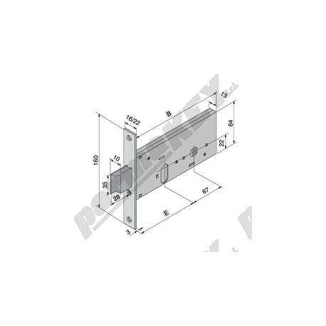 Serrature da infilare WELKA WE133-6001