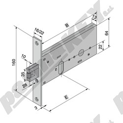 Serrature da infilare WELKA WE134-7001