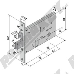 Serrature da infilare WELKA WE136-7001