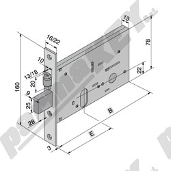 Serrature da infilare WELKA WE137-7001