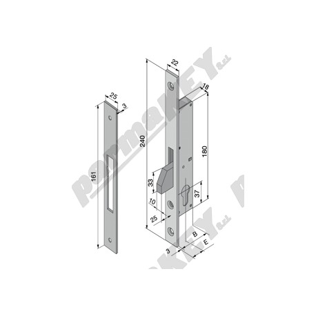 Serrature da infilare WELKA WE157-3004